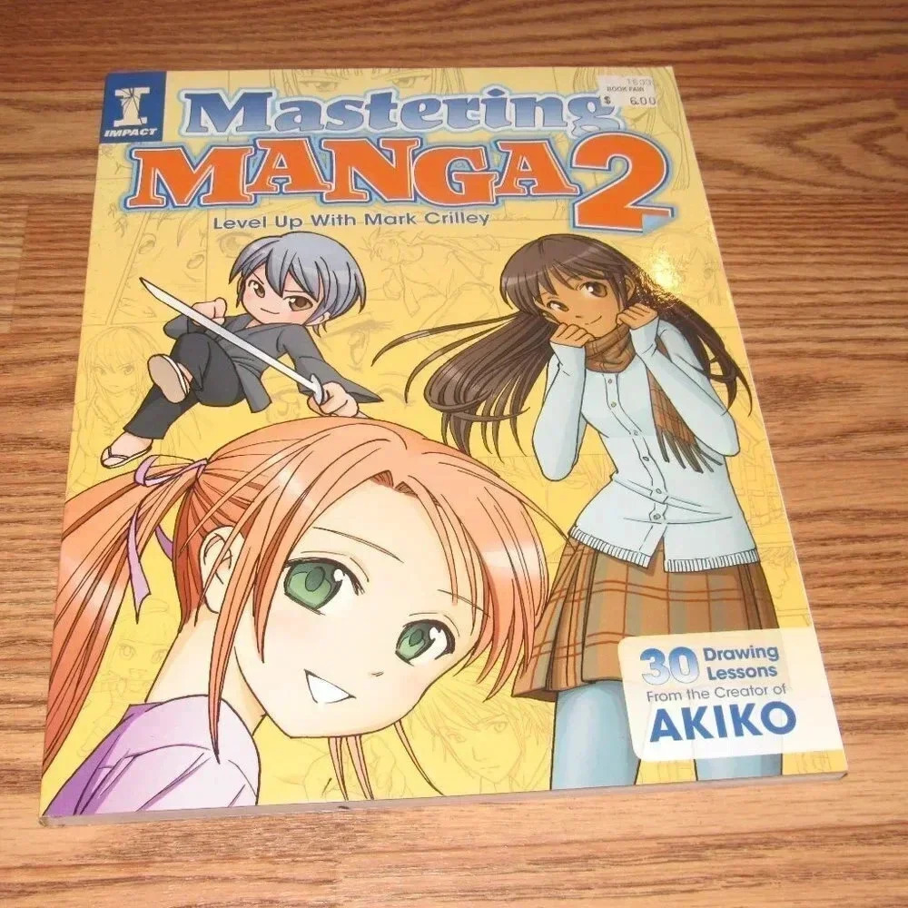 Mastering Manga 2 Level Up with Mark Crilley~Manga How To Draw Drawing Book